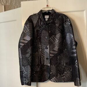 Chico's Monochrome Textured Jacket